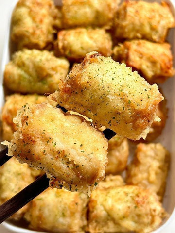 Crispy King Oyster Mushroom Pork Rolls