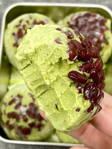 Matcha Red Bean Frozen Yogurt Cups
