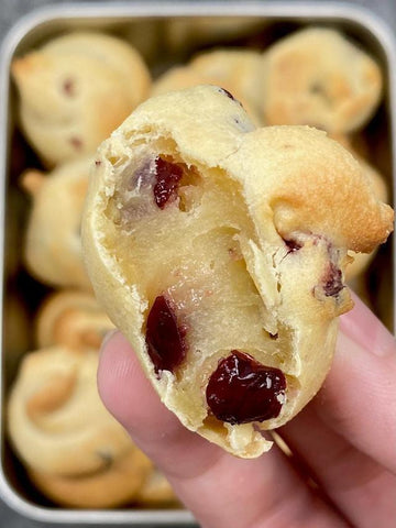 Cranberry Glutinous Rice Cookies