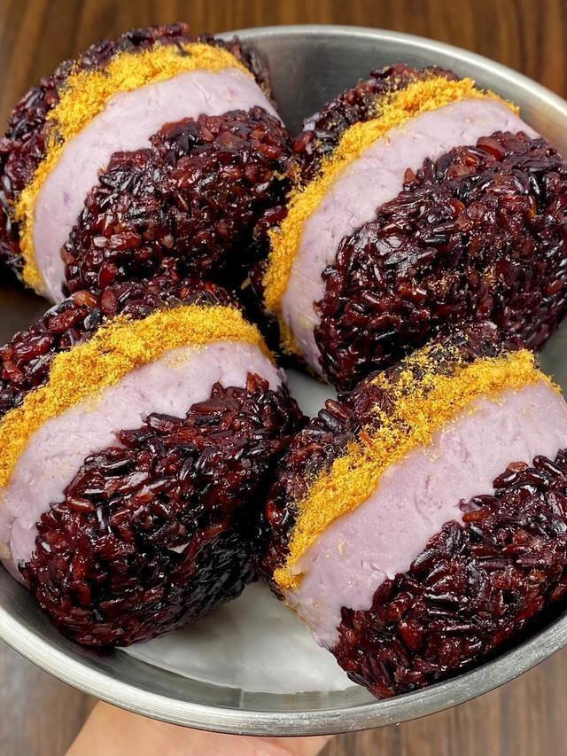  Velvet Purple Rice Taro Sandwich