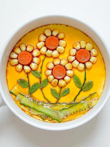 Sunny Garden Steamed Egg Delight