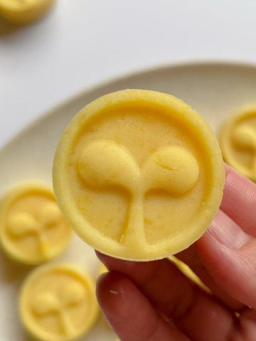 Sprout-Stamped Mung Bean Cakes