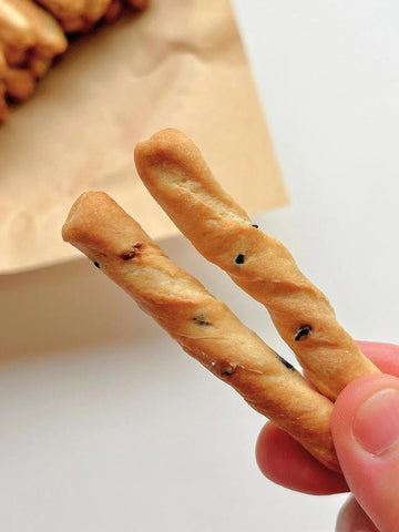 Banana Black Sesame Twist Sticks