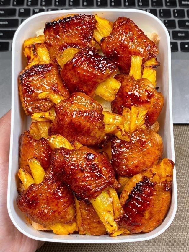 Pineapple-Stuffed Air-Fried Chicken Wings