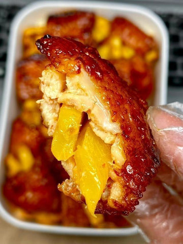 Pineapple-Stuffed Air-Fried Chicken Wings