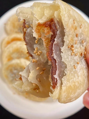 Crispy Red Bean Puff Pastry Pancakes