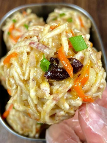 Steamed Taro Carrot Pork Balls