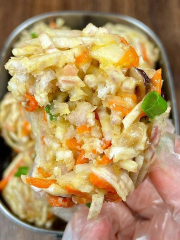 Steamed Taro Carrot Pork Balls