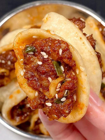 Spicy Minced Meat Folded Buns