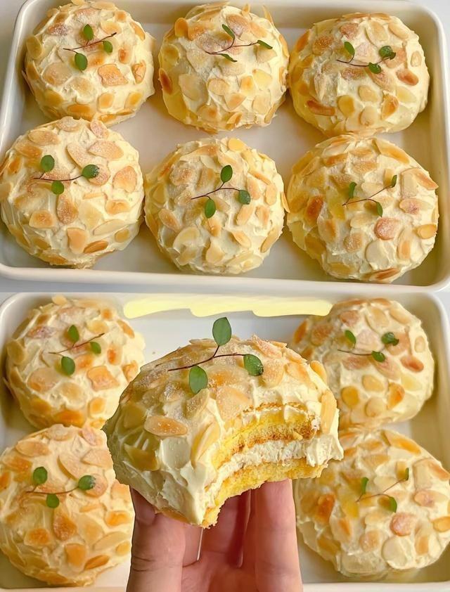Almond Caramel Mini Layer Cakes