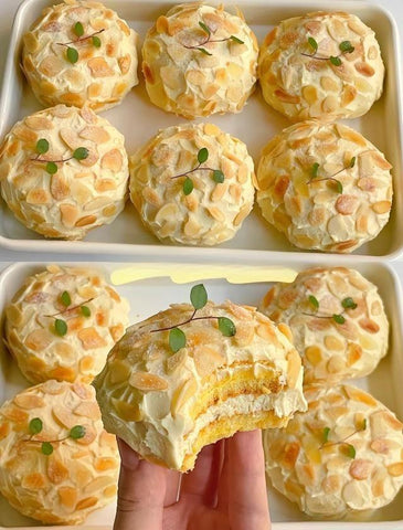 Almond Caramel Mini Layer Cakes