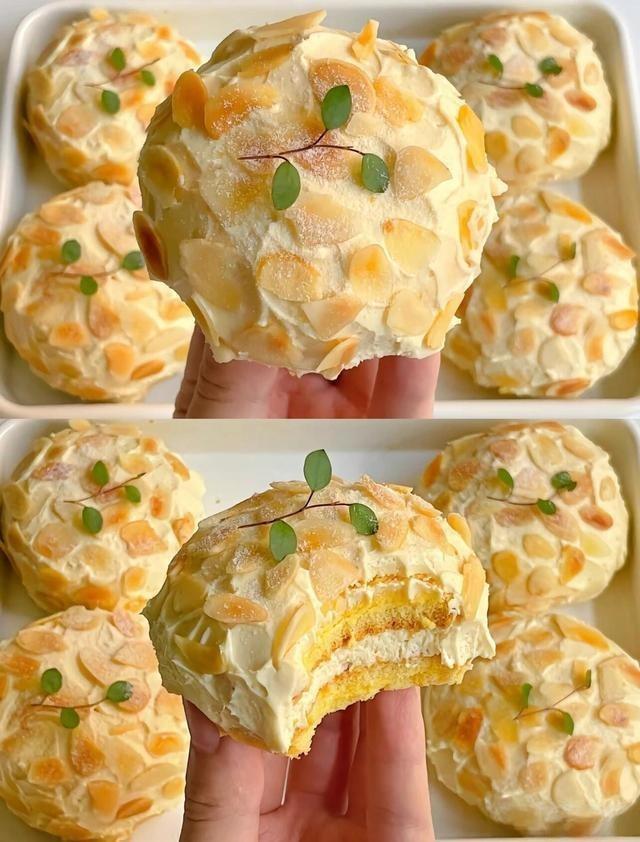 Almond Caramel Mini Layer Cakes