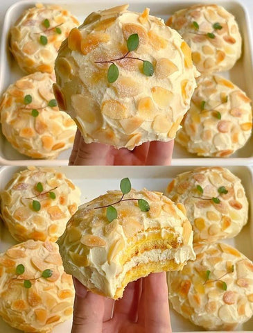 Almond Caramel Mini Layer Cakes