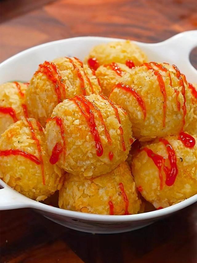 Crispy Cheese Potato Balls (Air-Fried)