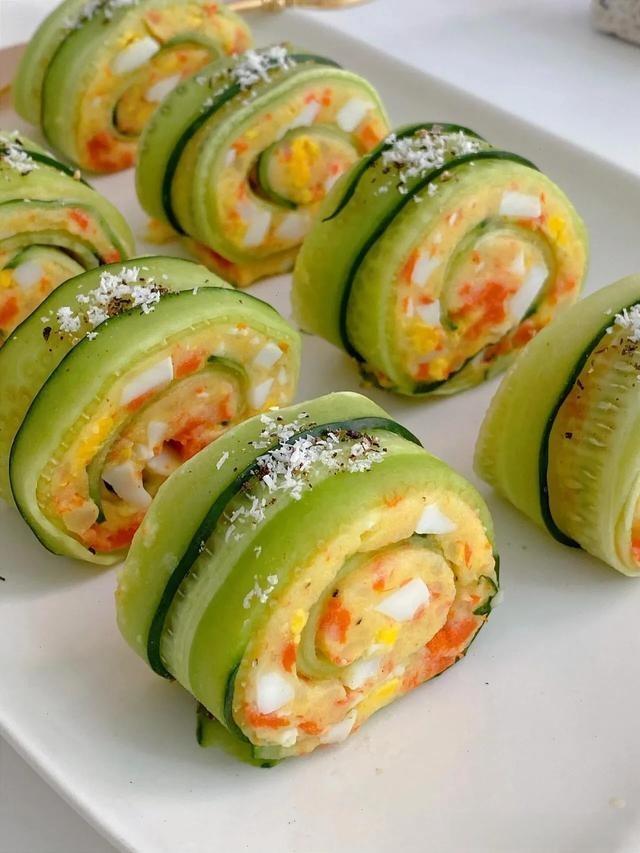  Cucumber Potato Egg Sushi Rolls