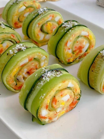  Cucumber Potato Egg Sushi Rolls