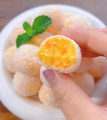 Yam Apple Coconut Balls (No-Sugar Baby Snack)