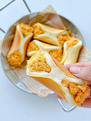 Golden Mochi Floss Rolls