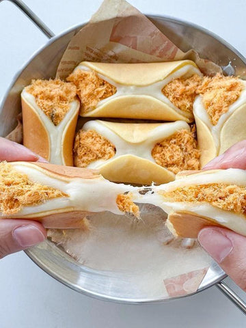 Golden Mochi Floss Rolls