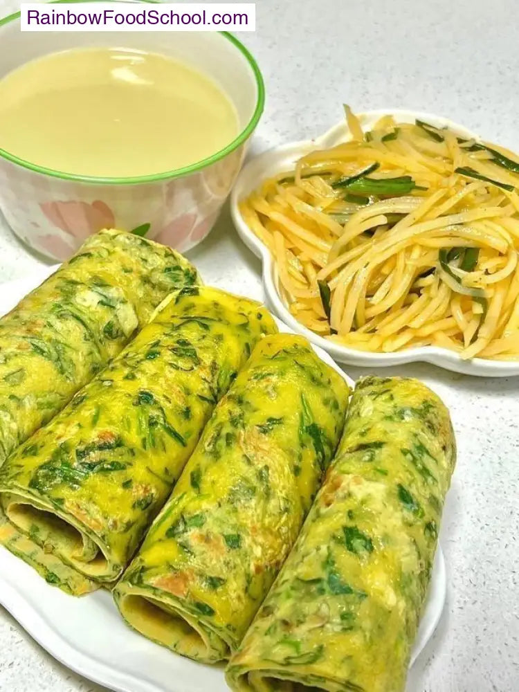 rainbowfoodschool.com Spinach Egg Wrap Rolls
Recipe Asian Appetizers and Snacks rainbowfoodschool.com_
