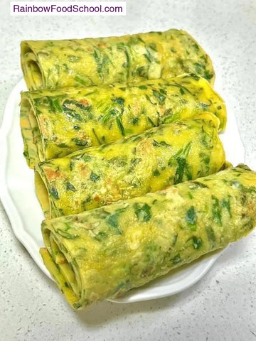 rainbowfoodschool.com Spinach Egg Wrap Rolls
Recipe Asian Appetizers and Snacks rainbowfoodschool.com_