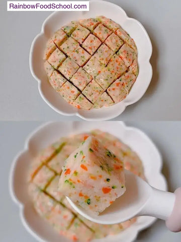 rainbowfoodschool.com Steamed Shrimp & Veggie Baby Bites
Recipe Asian Appetizers and Snacks 
