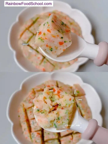 rainbowfoodschool.com Steamed Shrimp & Veggie Baby Bites
Recipe Asian Appetizers and Snacks 
