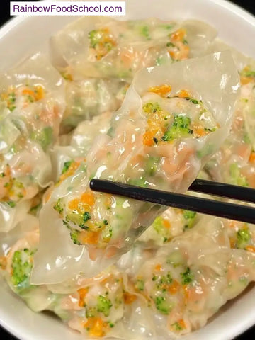 rainbowfoodschool.com Steamed Shrimp & Veggie Dumplings
Recipe Asian Appetizers and Snacks rainbowfoodschool.com_