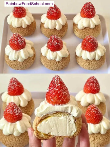 rainbowfoodschool.com Strawberry Peach Cream Puff Cupcakes
Recipe Asian Appetizers and Snacks 