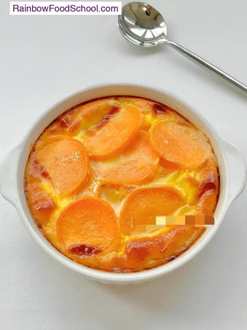 rainbowfoodschool.com Sweet Potato Custard Bake Recipe Asian Appetizers and Snacks 