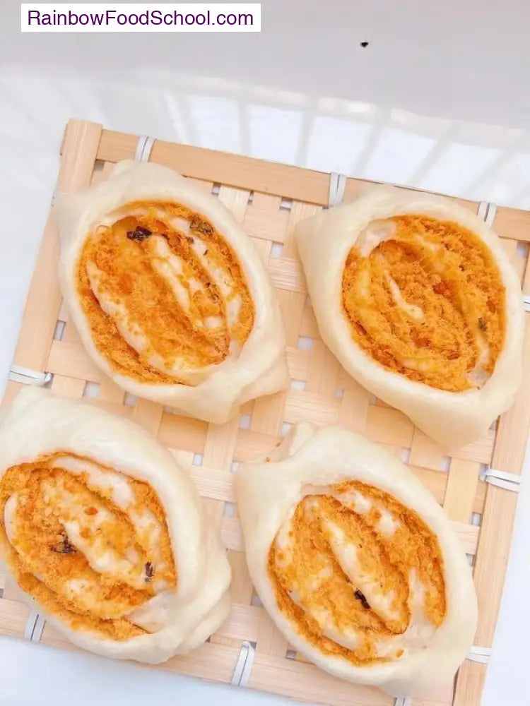 rainbowfoodschool.com Swirl Pork Floss Steamed Buns
Recipe Asian Appetizers and Snacks rainbowfoodschool.com_