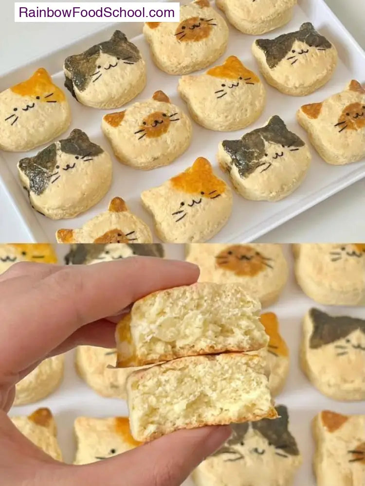 rainbowfoodschool.com Whisker Biscuit Cat Cookies
Recipe Asian Appetizers and Snacks 
