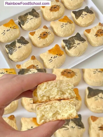 rainbowfoodschool.com Whisker Biscuit Cat Cookies
Recipe Asian Appetizers and Snacks 
