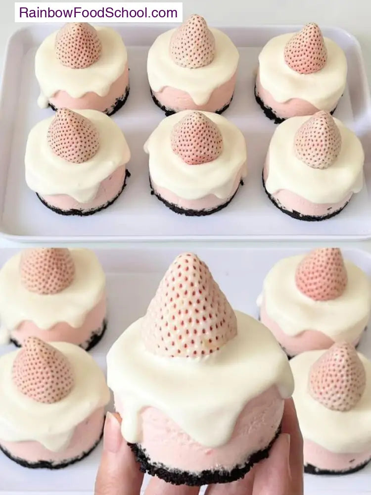 rainbowfoodschool.com White Strawberry Cheesecake Bites
Recipe Asian Appetizers and Snacks 
